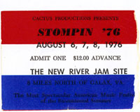 Stompin' 76 ticket